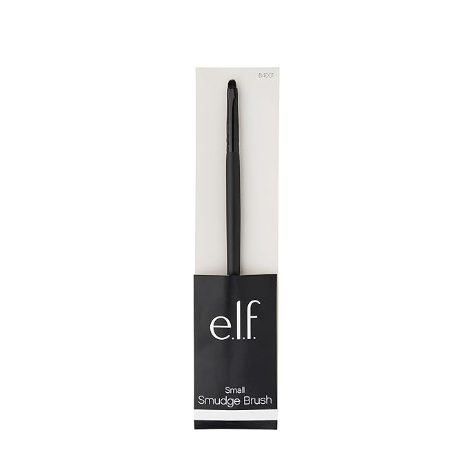 e.l.f. Small Smudge Brush for Precision Eyeshadow and Eyeliner, Synthetic-Velvo Beauty