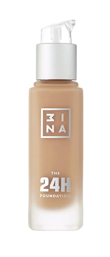 3INA The 24H Foundation 633-24H Long-Wearing Formula - Medium To High Buildable Coverage - Smooth Matte Finish - Expanded Shade Selection - Waterproof, Cruelty Free, Vegan Makeup - 1.01 Oz-Velvo Beauty