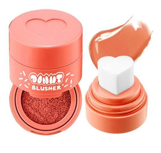 Stamp Liquid Blush Stamp Blush with Heart Shaped Applicator Natural Long Lasting Blush, Light and Airy Makeup for Women (3)-Velvo Beauty