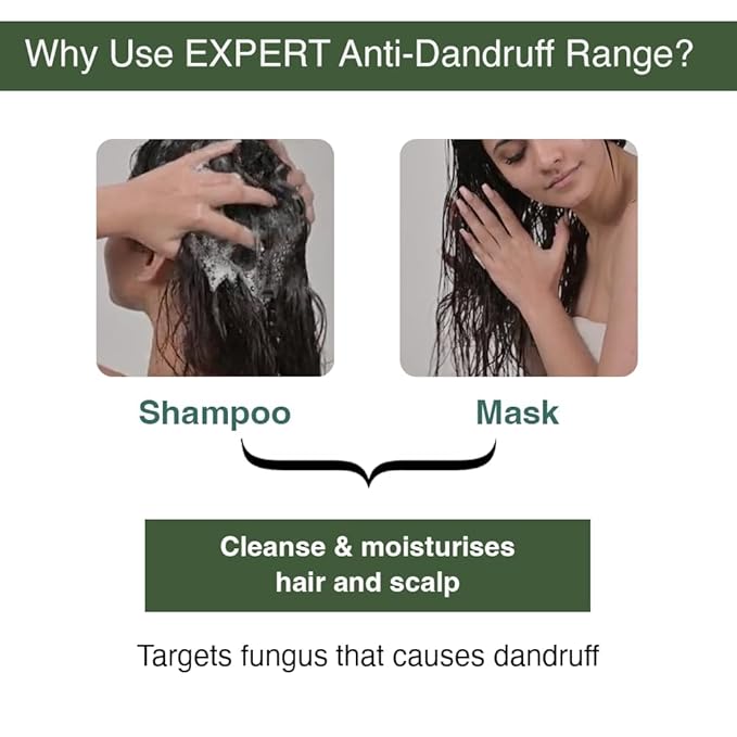 Bare Anatomy Expert Anti-Dandruff Shampoo Targets Oily Scalp And Sheds Dry Flakes Clears away dandruff flakes Relieves from excessive oil 8.4 Ounce-Velvo Beauty