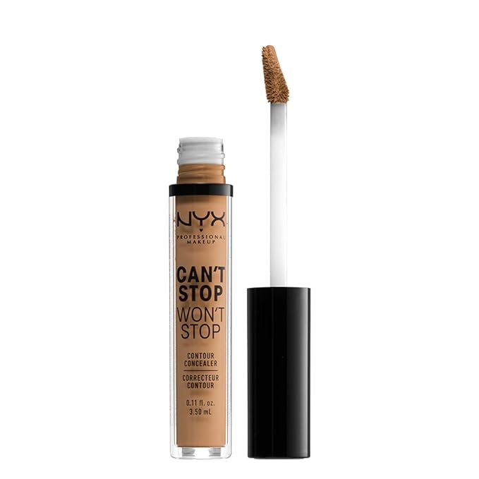 NYX PROFESSIONAL MAKEUP Can't Stop Won't Stop Contour Concealer, 24h Full Coverage Matte Finish - Golden Honey-Velvo Beauty