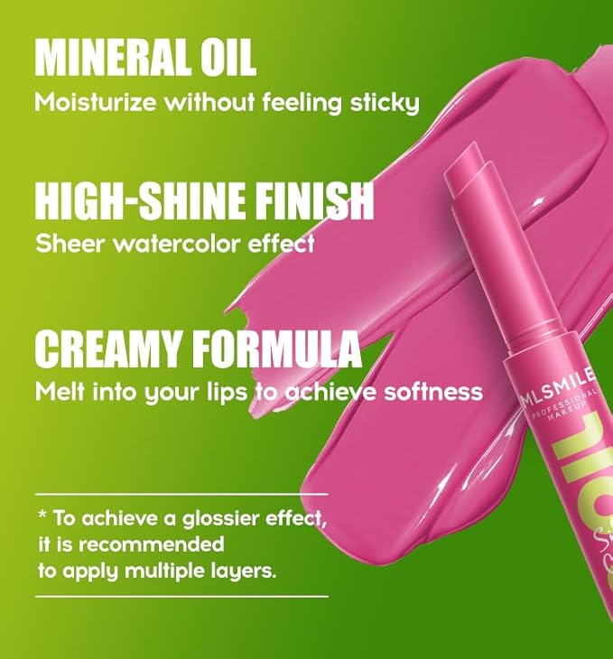 3 Colors Fat Lip Oil Click Slick, Moisturizing and Long-lasting Lip Balm, Non-stick and High Pigment Lip Glow Oil, Lightweight Lip Plumper with Coconut Oil (Set: C)-Velvo Beauty