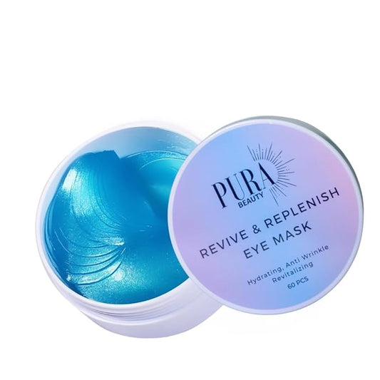 PURABEAUTY Advanced Eye Treatment Mask, Anti-Aging, Reduce Wrinkles and Fine Lines, Under Eye Treatment For Dark Circles, Under eye Mask For Puffiness- 60 PCs-Velvo Beauty