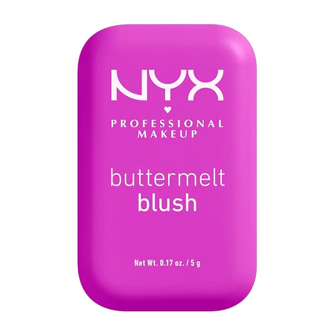 NYX PROFESSIONAL MAKEUP Buttermelt Powder Blush, Fade and Transfer-Resistant Blush, Up to 12HR Make Up Wear, Vegan Formula - All The Butta-Velvo Beauty