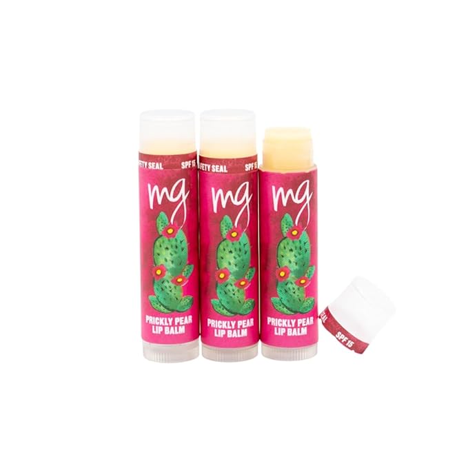 MG Signature Prickly Pear Lip Balms with SPF 15 (Pack of 3)-Velvo Beauty