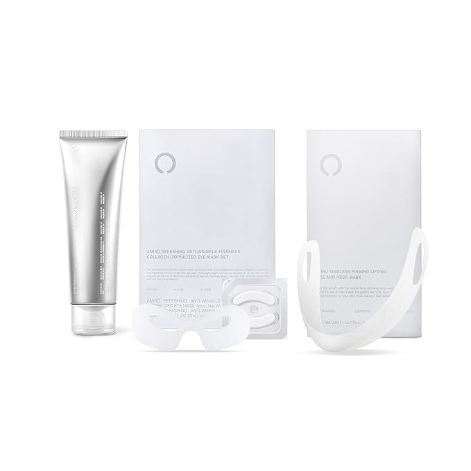 AMIRO Eye Mask, V-Face Mask & 70ml Preparation Gel Set for R3 Turbo Facial Device - Complete Kit for Eye Rejuvenation & Facial Lifting-Velvo Beauty