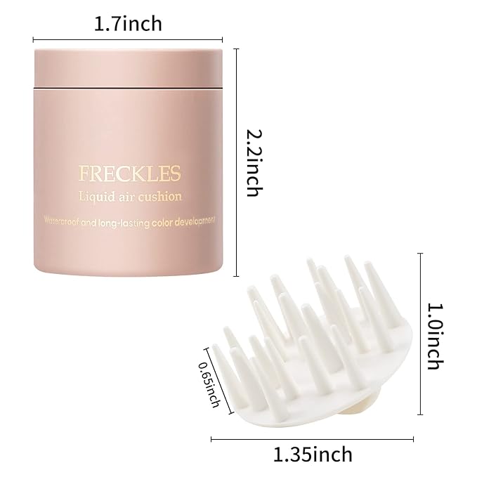 Boobeen Freckle Stamp Face Freckles Air Cushion Liquid Freckle Makeup Stamp Waterproof Fake Freckle Pen Long Lasting Quick Dry Small Spot Freckle Makeup, Create Natural Freckles Makeup-Velvo Beauty