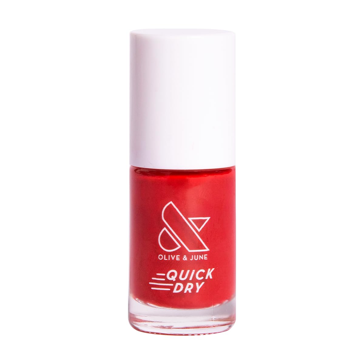 Olive & June Quick Dry Nail Polish | Instant, Fast-Drying, Smudgeproof Color | 15-free, Vegan, Cruelty-Free Formula | Lasts up to 5 Days | Salon-Quality Manicure, Pedicure at Home | Smooch Scarlet Red-Velvo Beauty