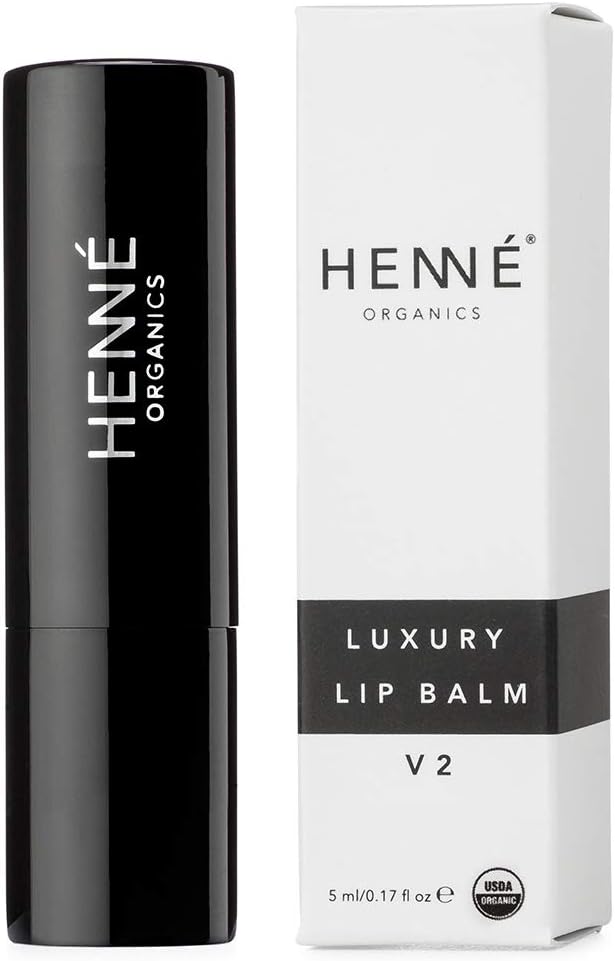Henné Organics Luxury Lip Balm V2 - Natural and Organic Moisturizer - 0.15 Ounce Stick-Velvo Beauty