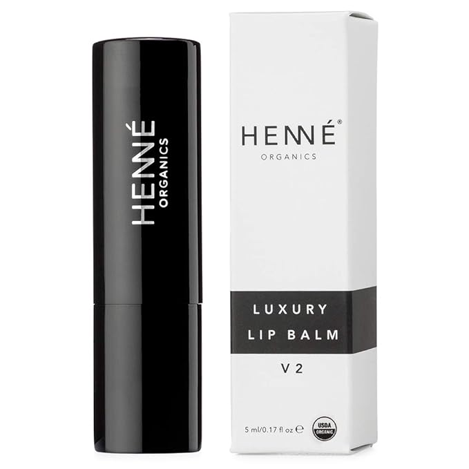Henné Organics Luxury Lip Balm V2 - Natural and Organic Moisturizer - 0.15 Ounce Stick-Velvo Beauty