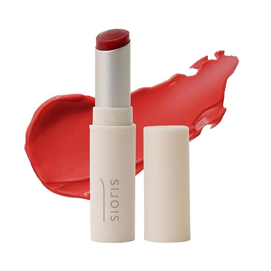 Lip Butter - Lipsafer Color Balm Reddish, Nourishing Lip Care with Cupuaçu Seed Oil & Camellia Oil, Petrolatum-Free, Dye-Free, Fragrance-Free-Velvo Beauty