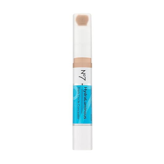 No7 Hydraluminous Concealer - Shade 4 - Full-Coverage Under Eye Concealer for Dark Circles with Caffeine & Ceramides - Hydrating & Brightening Concealer for Dark Under Eye Area (3.9m)-Velvo Beauty