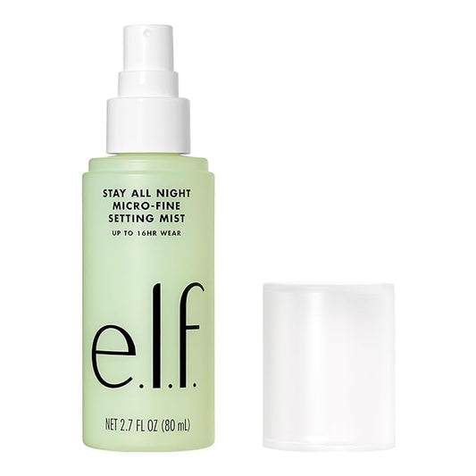 e.l.f. Stay All Night Micro-Fine Setting Mist, Hydrating & Refreshing Makeup Setting Spray For 16HR Wear-time, Vegan & Cruelty-Free, 2.7 Fl Oz-Velvo Beauty