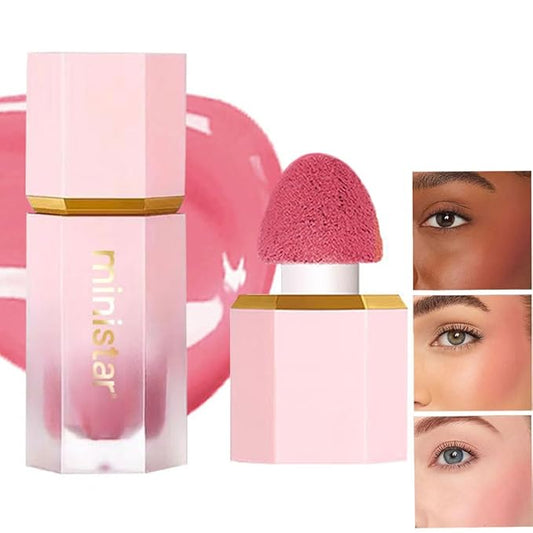 Liquid Blush Makeup, Cream Blush for Cheeks, Waterproof Long Lasting Blush Face Makeup Blush Beauty Wand for Cheeks & Lip Tint Natural Cream Blusher Makeup for All Skin Tones(#02 Rose Ritual)-Velvo Beauty