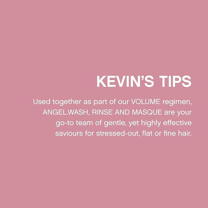 KEVIN.MURPHY ANGEL.MASQUE - Hair Masque for Damaged Hair - For Fine, Dry, Coloured Hair - Deep Conditioning Hair Treatment - With Lotus Flower & Bamboo Extract - Sulphate Free - 200 mL / 6.7 fl oz-Velvo Beauty