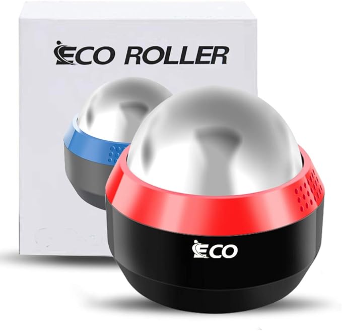 iECO Cryosphere Cold Massage Roller Ball - Massage Ball for Cold & Heat Relief, Myofascial Release, Trigger Point Therapy, Muscle Knots - Deep Tissue Ice Massager-Velvo Beauty