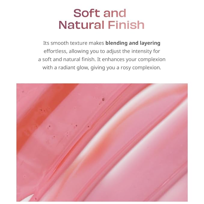 Moist Ampoule Blusher, Buildable Water-based Formula, Infused with over 50% moisture essence, no tackiness, long-lasting moisture, weightless feel (06 Cherry Blossom, 20ml)-Velvo Beauty