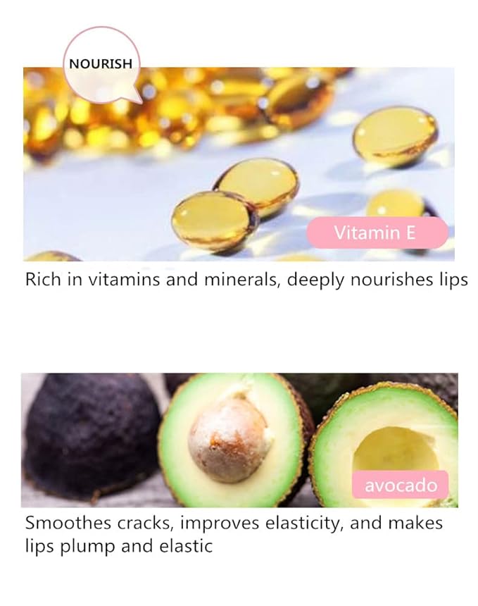 Avocado Lip Balm Vitamin E Conditioning Lip Stick Moisturizing Lips Reduce Fine Lines Relieve Dryness Long-Lasting Protection Nourishing Lip Care-Velvo Beauty