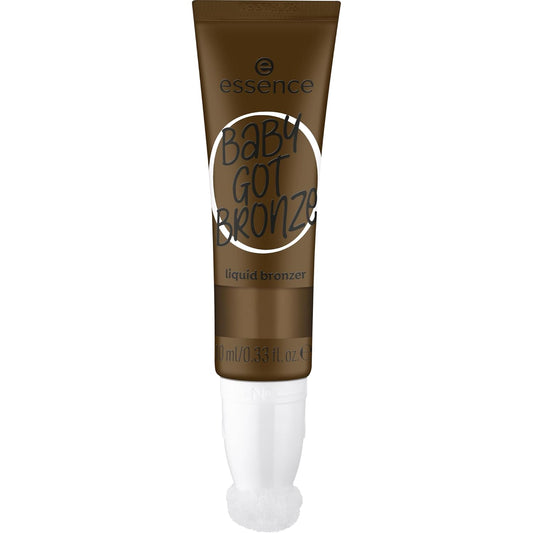 essence | Baby Got Bronze Liquid Bronzer | Lightweight, Buildable, Natural Finish with Sponge Applicator| Vegan & Cruelty Free (50 | Sun Lover)-Velvo Beauty