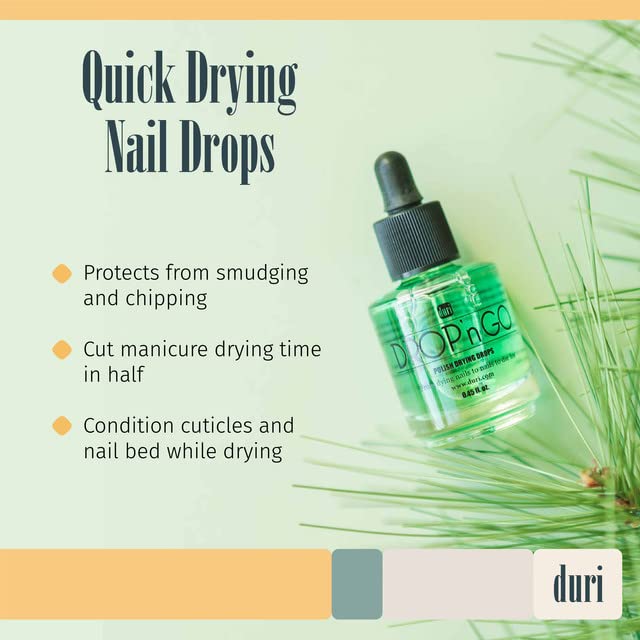 duri Rejuvacote 1 Nail Growth System and duri Drop'n Go Polish Drying Drops Combo-Velvo Beauty