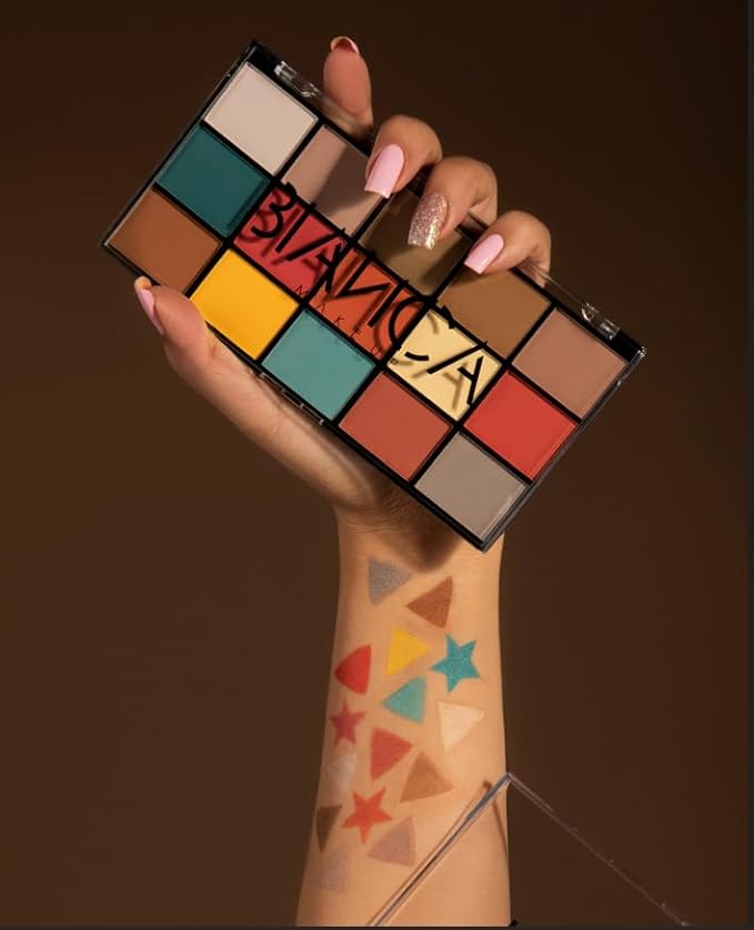 15 Colors Eyeshadow Palette | Versatile Range for Unlimited Eye Looks. (Vintage)-Velvo Beauty