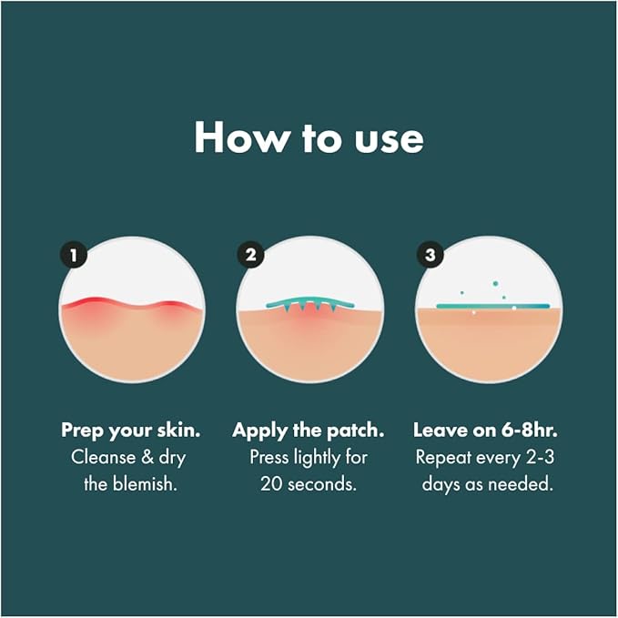 Mighty Patch Micropoint Large Hydrocolloid Pimple Patches for Face Blemishes from Hero Cosmetics, Acne Stickers for Early Stage Zits & Hidden Pimples, 1,385 Proprietary Micropoints, 6 Count-Velvo Beauty