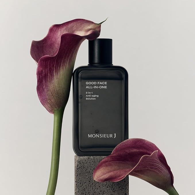 Monsieur J Men's Skin care GOOD FACE All-in-one Set 1+1 140mlx2ea 5 In 1 (Toner+Lotion+Essence+Fluid+Cream),Facial Skincare,Face Moisturizer Lotion,Facial lotion for dry skin,All In One Treatment-Velvo Beauty