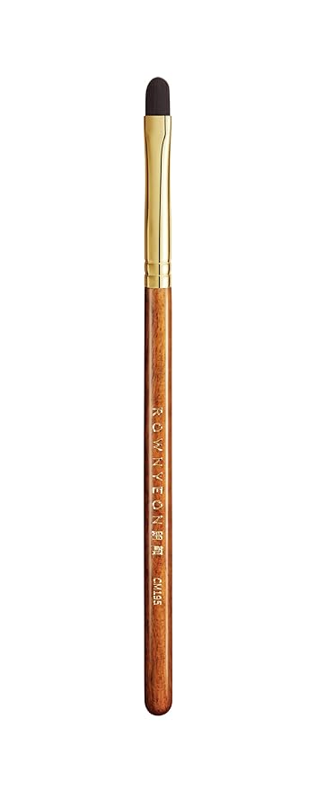 Desert Oak Series Pixel-Precise Detail Concealer Brush - Micro Teardrop Head for Acne Scars & Dark Spots, Sustainable Bubinga Handle (CM 195)-Velvo Beauty