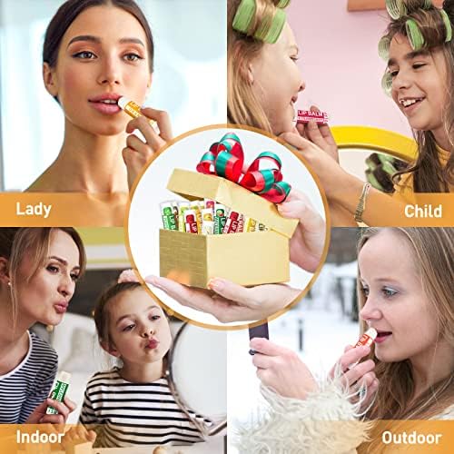 DMSKY 120 Pack Lip Balm, Natural Lip Balm Bulk with Vitamin E and Coconut Oil, Moisturizing Lip Balm for Dry Cracked Lips, Lip Balm for Stocking Stuffers - 12 Flavors-Velvo Beauty