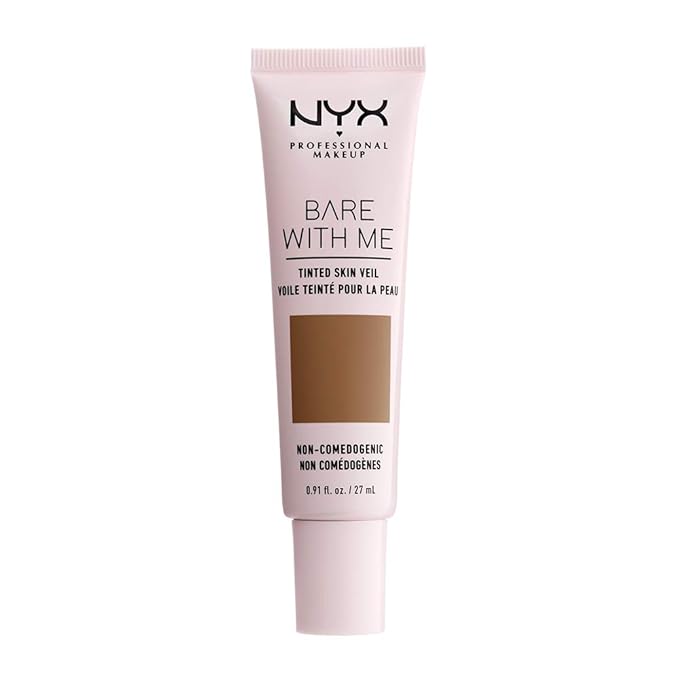 NYX PROFESSIONAL MAKEUP Bare With Me Tinted Skin Veil, Lightweight BB Cream - Nutmeg Sienna-Velvo Beauty