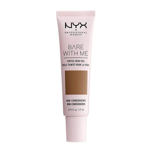NYX PROFESSIONAL MAKEUP Bare With Me Tinted Skin Veil, Lightweight BB Cream - Nutmeg Sienna-Velvo Beauty