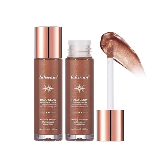Halo Glow Liquid Face Filter, Complexion Booster For A Glowing, Soft-Focus Look, Infused With Hyaluronic Acid, Vegan & Cruelty-Free 1.06 OZ/31.5ml -07-Velvo Beauty