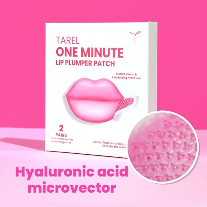 One Minute Lip Plumper Patch - Instant Lip Hydration Patch with Hyaluronic Acid & Collagen Microvector from Tarel Laboratory-Velvo Beauty
