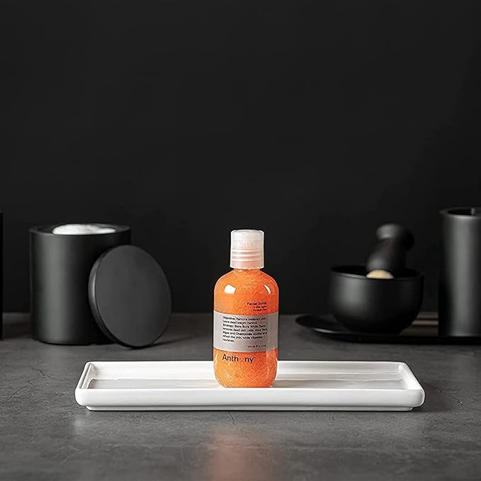 Anthony Facial Scrub – Men’s Exfoliating Face Wash with Vitamin C, Aloe, Chamomile and Algae for Deep Cleansing and Detoxifying 3.4 Fl Oz-Velvo Beauty