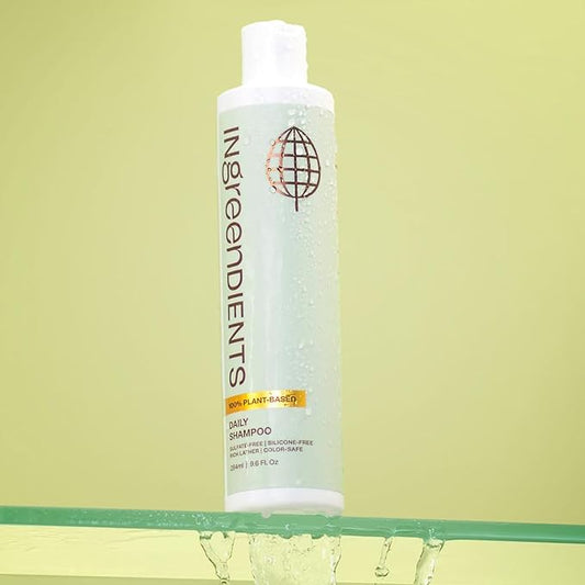 Non Toxic Vegan Shampoo with Organic Ingredients, Apple Cider Vinegar & Tea Tree Oil - Sulfate Free, Color Safe, Paraben Free, Gluten Free, Cruelty Free, pH Balanced-Velvo Beauty