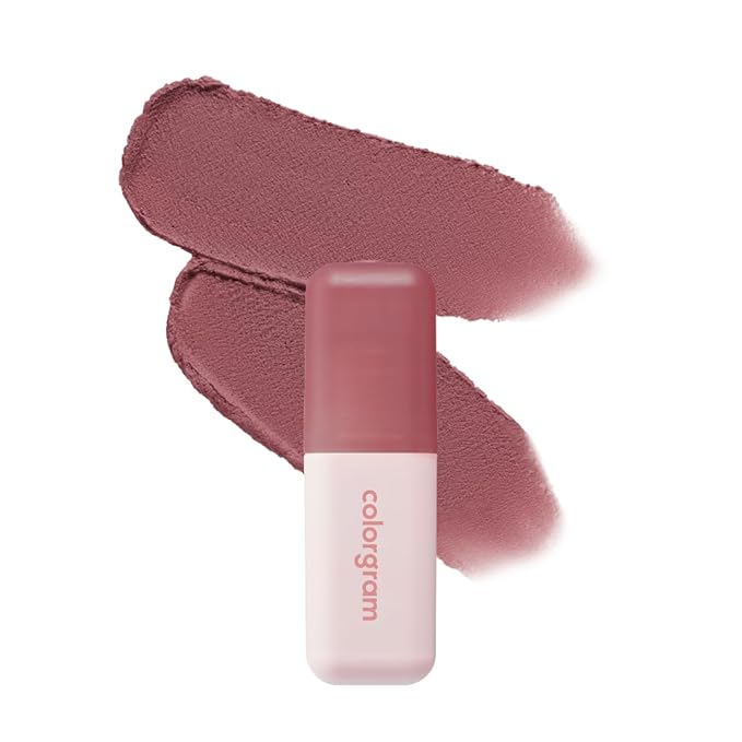COLORGRAM NUDE BLUR TINT 07 GEEK ROSE | Soft Velvet Matte Lip Stain & Cheek Tint-Velvo Beauty