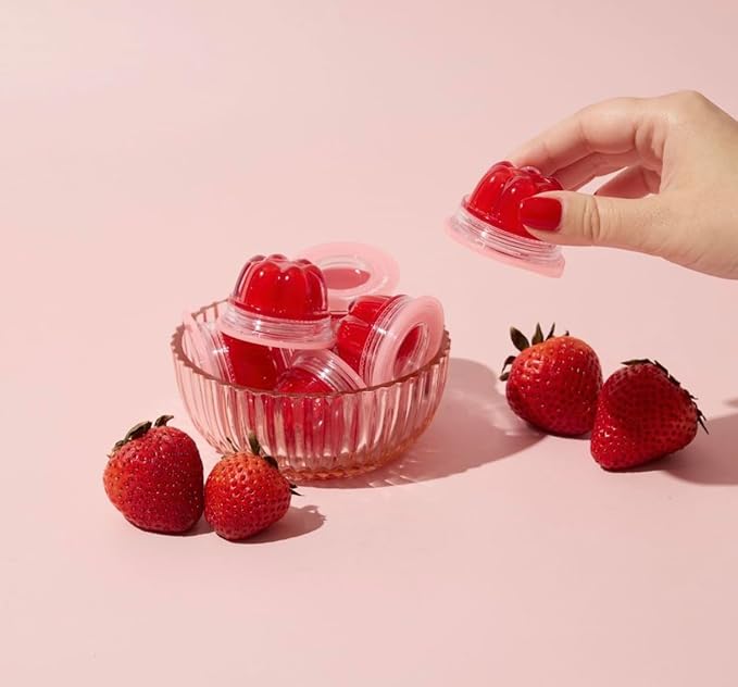 TONYMOLY Strawberry Jelly Lip Melt - Hydrating Lip Balm with Strawberry Extract, and Vitamin E - Moisturizing and Nourishing - 10g-Velvo Beauty