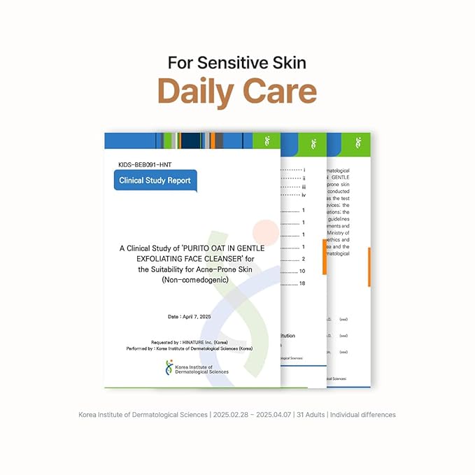 Purito Oat Exfoliating Facial Polish Cleanser - Hydrating Daily Face Wash with Gentle Scrub Clay Pore Minimizing Panthenol, Oat Seed Water Vegan, Non-comedogenic Korean Skin Care 5.07 fl.oz-Velvo Beauty