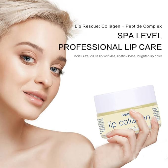 Lip Collagen Plumper Moisturizing Lip Repairing Sleeping Mask with Squalane Fade Lip Lines Hydrating Lip Treatment for Remove Dead Skin Beauty Care-Velvo Beauty
