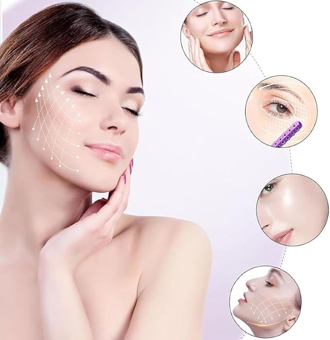 KKKing Radiance Roller - Germanium Stone Uplifting Face Beauty Massage Tool/Roller/Wand for Skin Tightening, De-Puffing, Sculpt/Lift, Anti-Aging | Uplift Face Roller, Facial Roller (Rose Gold)-Velvo Beauty