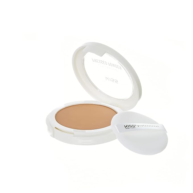 KISS Cover and Care Acne Control Pressed Powder- APP419 (Nutmeg)-Velvo Beauty