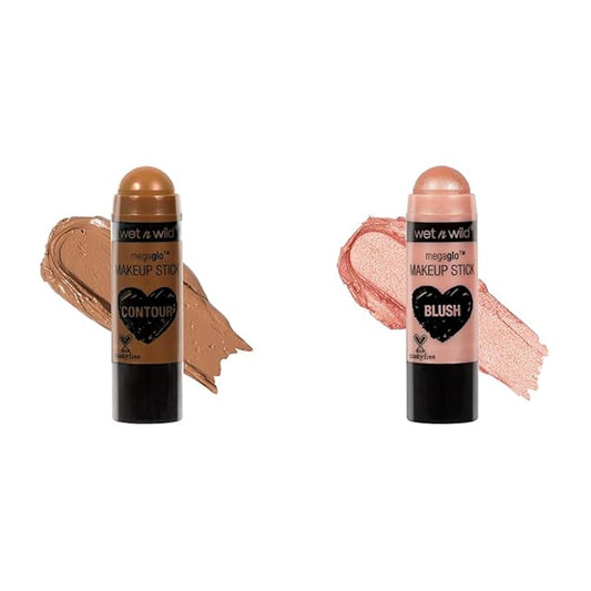 wet n wild MegaGlo Makeup Stick Bundle - Where's Walnut? & Peach Bums-Velvo Beauty