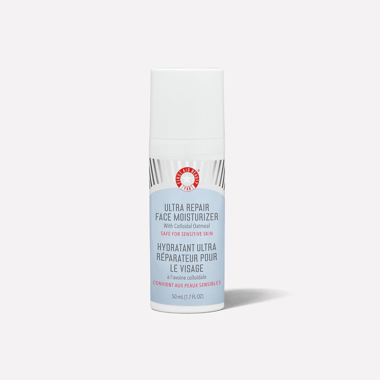 First Aid Beauty - Ultra Repair Face Moisturizer, Soothing Face Colloidal Oatmeal, Everyday Lightweight Non-Comedogenic Formula Helps Soften Skin with Ceramides and Shea Butter, 1.7 oz-Velvo Beauty