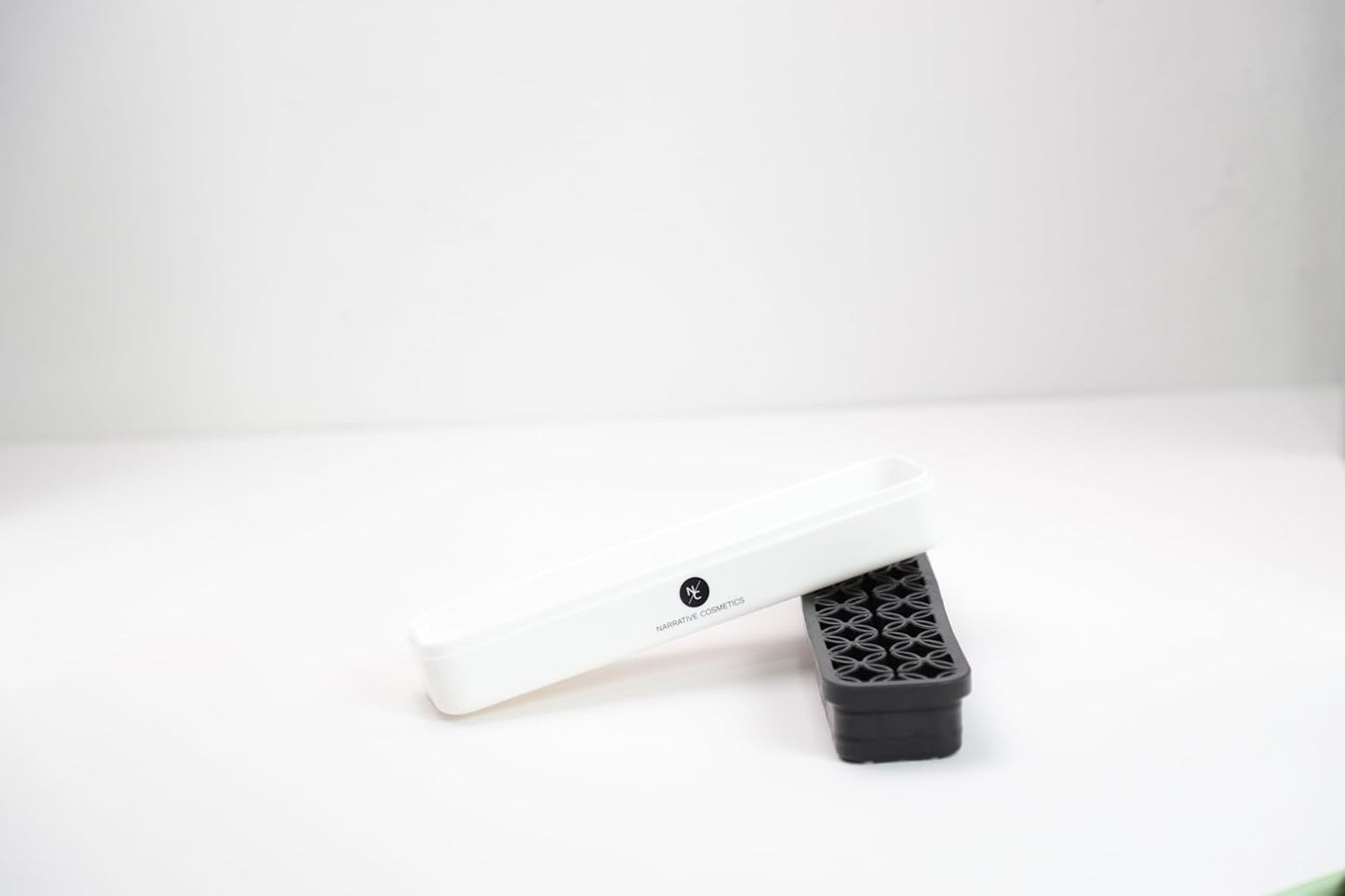 Upright Silicone Brush Holder with Square Corners - Black-Velvo Beauty