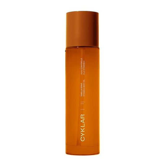 Vitamin C Body Oil for Women and Men. Moisturizing Vanilla Verve Scented Body Serum for Glowing Skin. Nourishing, Hydrating After-Shower and Bath Skin Care Moisturizer, 4.2 Fl Oz-Velvo Beauty