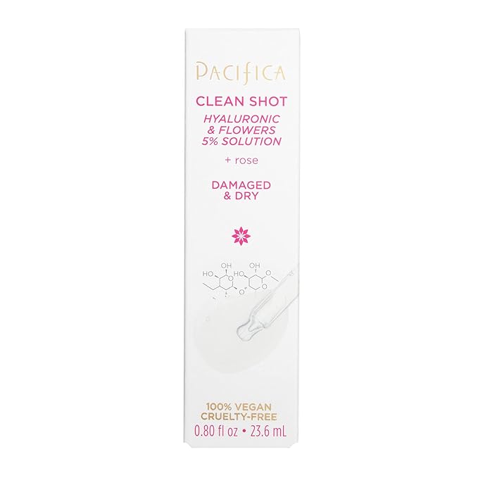 Pacifica Clean Shot Hyaluronic and Flowers 5 Percent Solution Unisex 0.8 oz-Velvo Beauty
