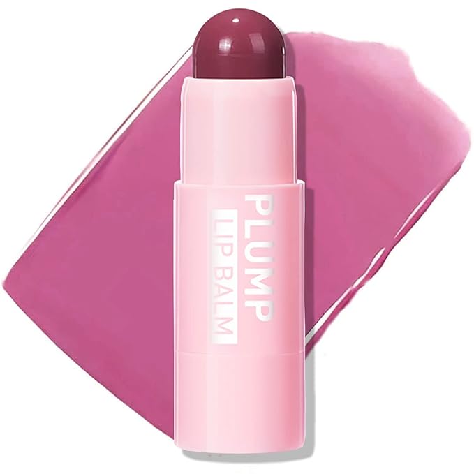 Plumping Lip Balm - Tinted Lip Balm Plumper - Enhancing & Hydrating Lip Moisturizer Fade Lip Lines Lip Care 0.17Oz/4.8g - 01 MAUVE WHIP-Velvo Beauty