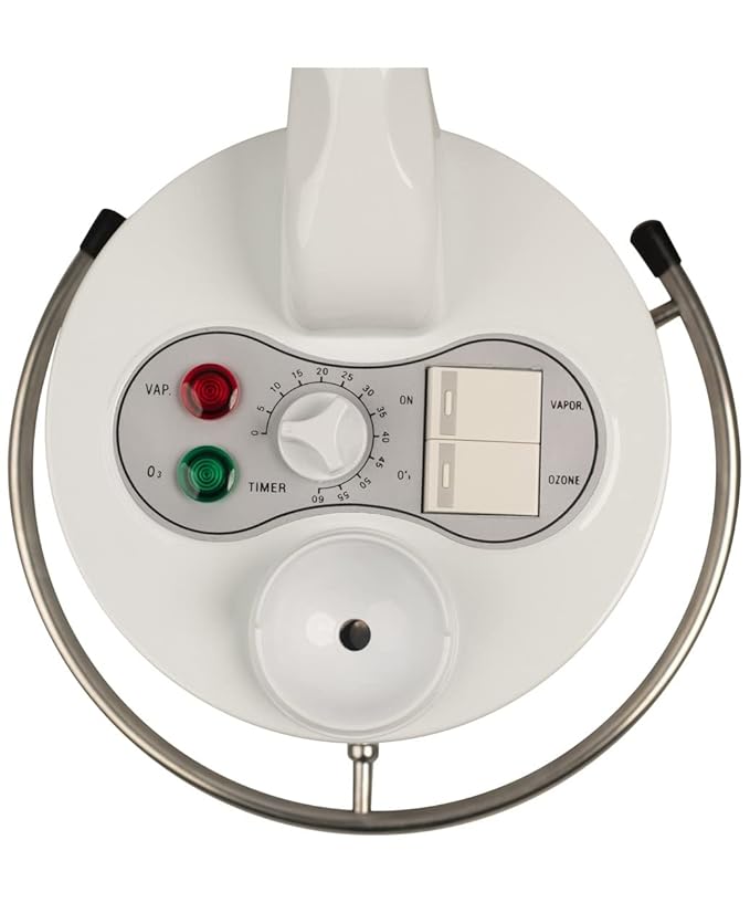 Buy-Rite Salon & Spa Equipment Marie Ozone Professional Facial Steamer, Skin Care Equipment for Deep Cleaning; Adjustable Height, 360' Swivel, Timer and Automatic Shut-Off, MEI-2001-Velvo Beauty