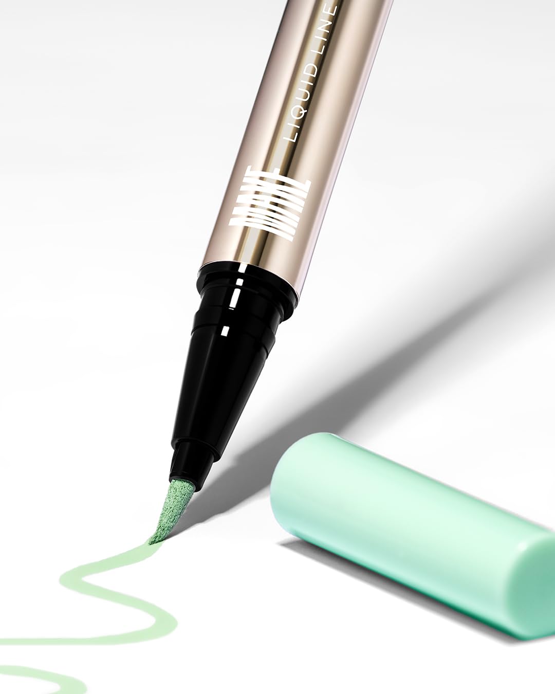 MAKE Beauty Liquid Line Waterproof Liquid Eyeliner Pen. Smudge-Proof Felt Tip for Precise Application of Lines, Wings, and Graphics. Long Lasting Eye Liner - Shade, Planetary-Velvo Beauty