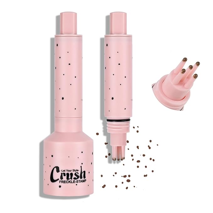 Freckles Stamp Pen, Resistant Faux Liquid Freckle Makeup, Waterproof Sweatproof Quick Dry Long Lasting, Natural Lifelike Sunkissed Matte Finish Fake Freckle Pen-DEEP-Velvo Beauty